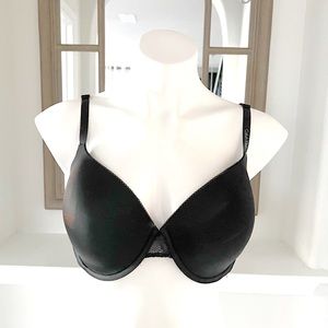 Calvin Klein Convertible Bra Racerback Push Up Lace Detail Black Size 38D